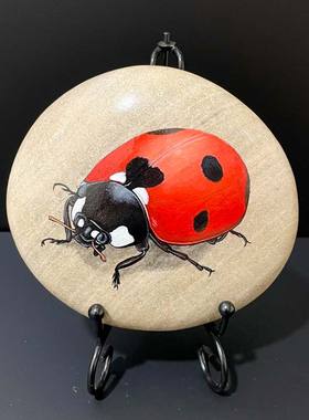 石材摆件中式书房手绘饰品