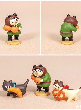 法式手工树脂猫咪桌面摆件送礼