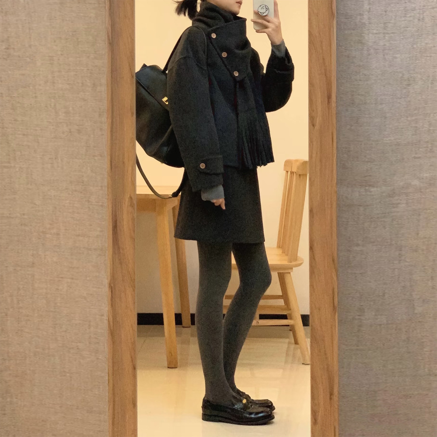 小香风围巾领毛呢外套半身裙两件套女秋冬新高级感气质显瘦套装,淘宝优惠券,粉丝福利购,淘宝优惠卷