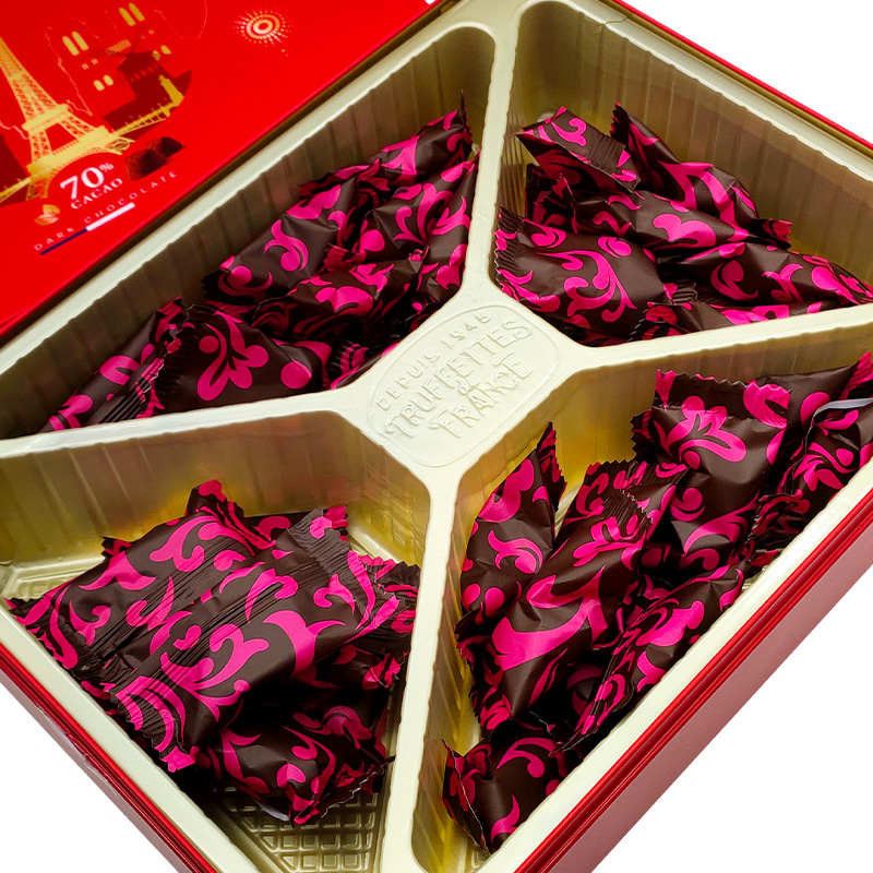 法国进口Truffettes乔慕松露形70%黑巧克力礼盒288g情人节礼物 - 图2