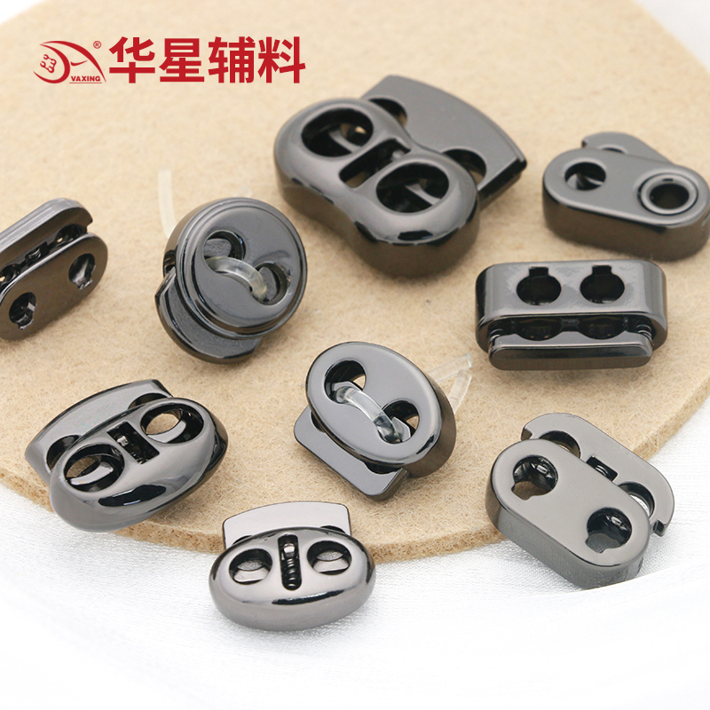 金属弹簧扣吊钟猪鼻抽绳卡扣风衣松紧调节扣子绳子衣服配件止绳扣 - 图3