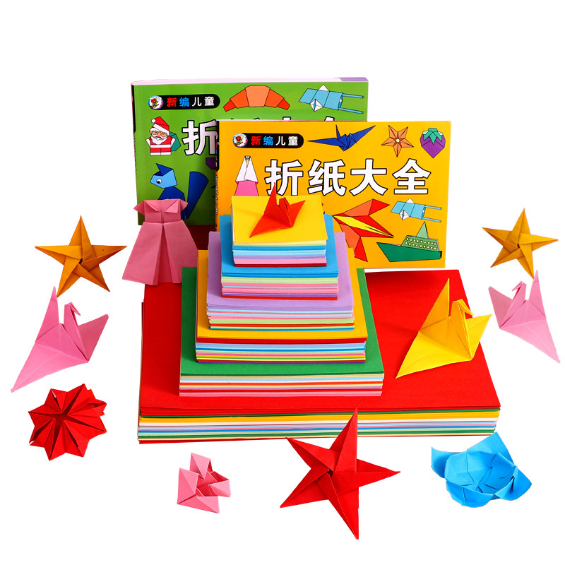 Kindergarten handmade paper colored paper paper crane origami