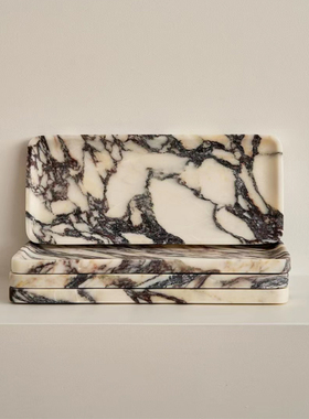 天然大理石托盘首饰收纳盘