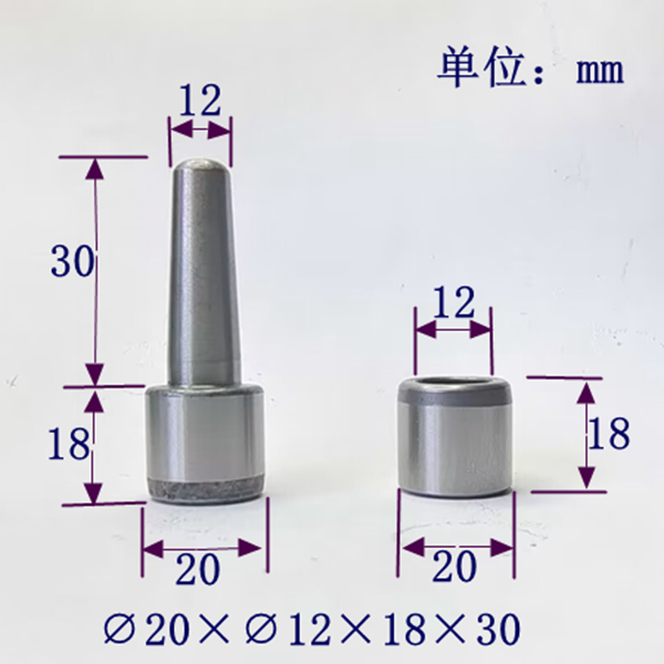 10套20mm橡胶硅胶模具导柱导套精准定位销套比例导柱材质20cr耐磨 - 图2