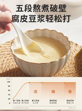 摩动破壁机家用加热多功能小型果汁婴儿辅食全自动柔音料理豆浆机