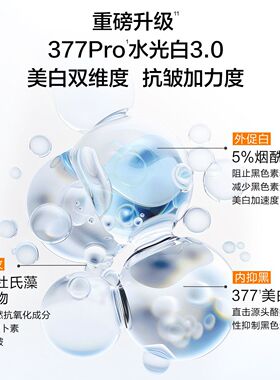 水密码水光亮白滋润霜烟酰胺377美白淡斑补水霜保湿霜紧致面霜女