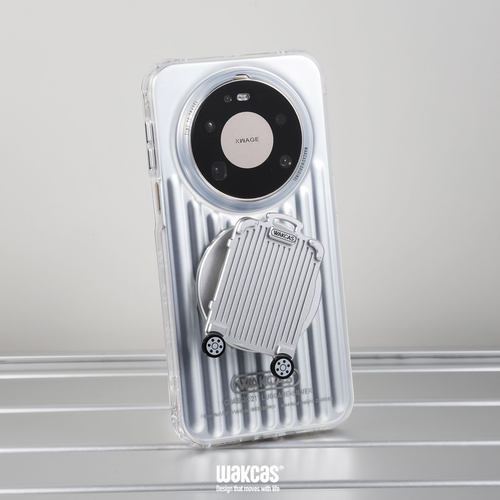 行李箱华为MATE80PRO手机壳磁吸电镀个性潮流磁吸适用华为mate80promax手机保护套新款小众款原创简约壳创意 - 图2