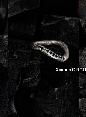 彩虹戒指无性别戒指配饰小众设计原创独立设计师