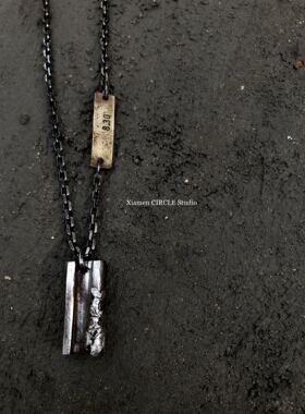 纯银独立设计原创暗黑打制吊坠