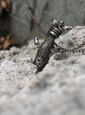 珠宝手工银饰暗黑小众52赫兹鲸鱼