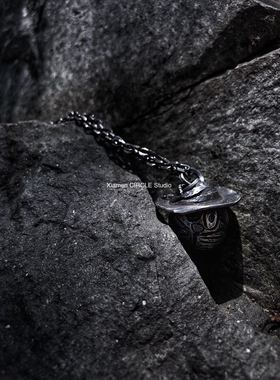 机器猫哆啦A梦暗黑系喵星人项链