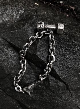 小众暗黑做旧健身运动配饰手链