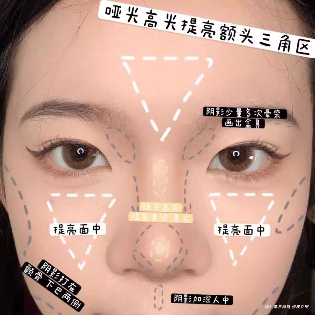 彩塘修容盘三色修容mini版小样双拼高光哑光一体彩堂棠试色正品_虎窝淘