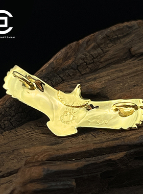 村口工匠晶石迷你鹰吊坠