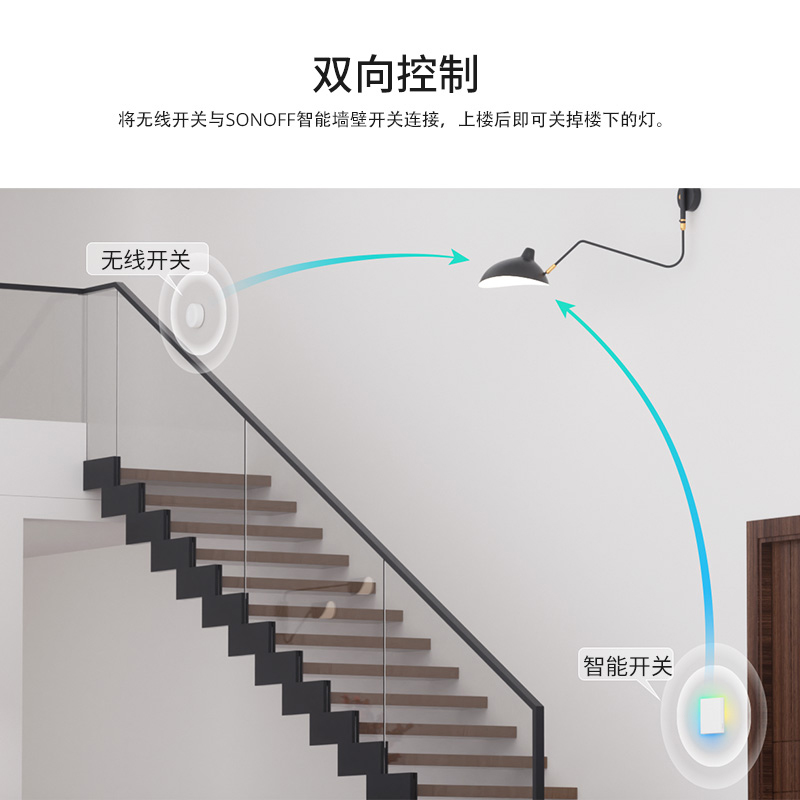 SONOFF易微联Zigbee无线遥控开关搭配网关智能场景提示器SNZB-01P - 图2