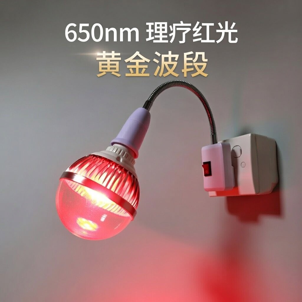 650nm纯红光LED球泡灯 红光理疗美容灯泡 护肤抗衰老神器螺口e27,淘宝优惠券,粉丝福利购,淘宝优惠卷