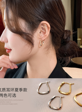 耳环女小众素圈耳钉2026年新款潮