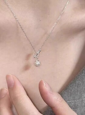 925银珍珠项链女轻奢小众高级感