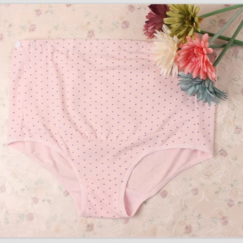 Хлопковые трусы с поддержкой живота, большой размер, высокая талия