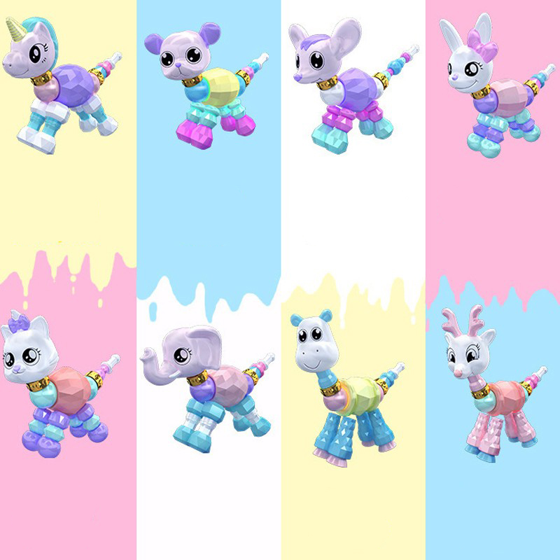 DIY儿童节女孩百变手链小马魔法动物变身串珠扭扭变形手链六一,淘宝优惠券,粉丝福利购,淘宝优惠卷