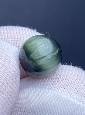 天然水晶顺发绿兔毛吊坠圆珠DIY兔毛单珠饰品项链10mm可做戒指