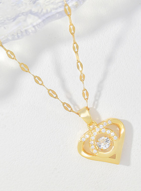 灵动天使之心女款锁骨链