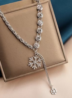 秋冬时尚百搭短款毛衣链