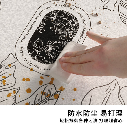 轻奢高级感电视柜餐边柜桌垫台面保护垫鞋柜酒柜防脏桌布玄关垫子 - 图0