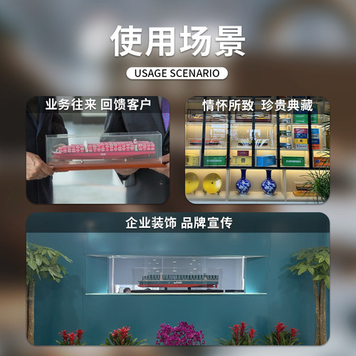 1:35MSC航运集装箱货柜模型笔筒名片盒logo定做海艺坊船模工厂 - 图1