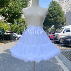Свадебный кринолин 裙撑lolita花田喜事狗短蓬蓬裙35cm超短云朵棉花糖撑无骨暴力软纱