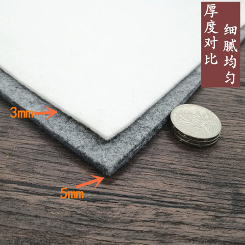 定做澳羊毛3mm书画毡书法垫布国画羊毛毡墙毡毛笔字毡垫毛毡桌布 - 图1
