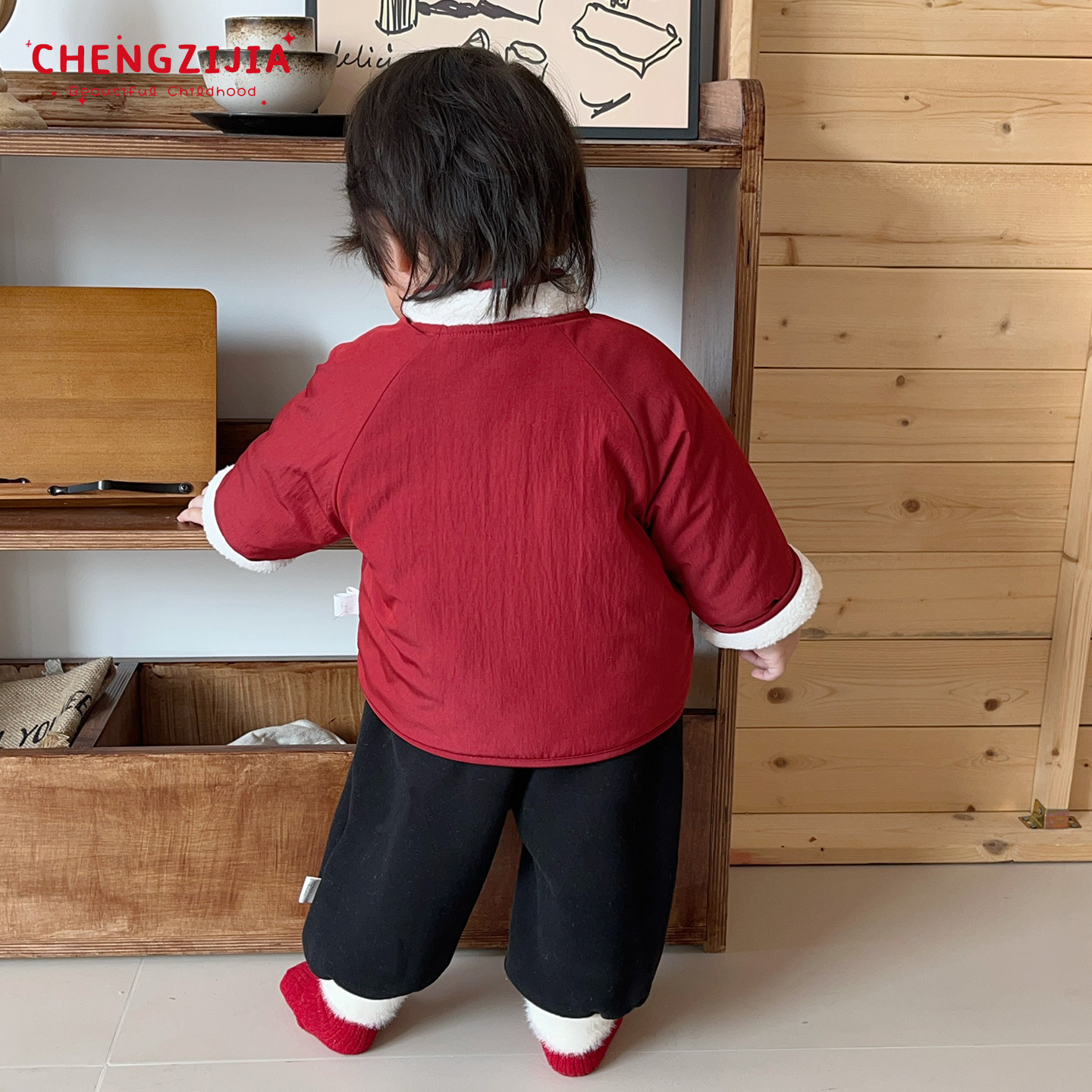 男童冬款新年棉服套装男宝宝红色加厚保暖棉衣外套婴幼儿加绒裤子,淘宝优惠券,粉丝福利购,淘宝优惠卷