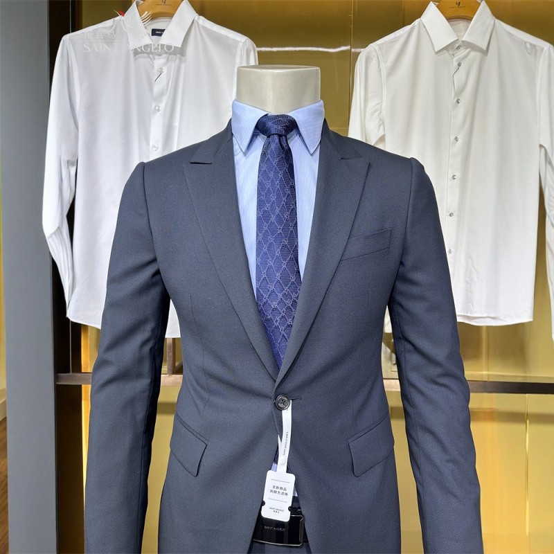 报喜鸟灰绿绵羊毛男士秋冬装青年商务休闲修身西装套装西服两件套,淘宝优惠券,粉丝福利购,淘宝优惠卷