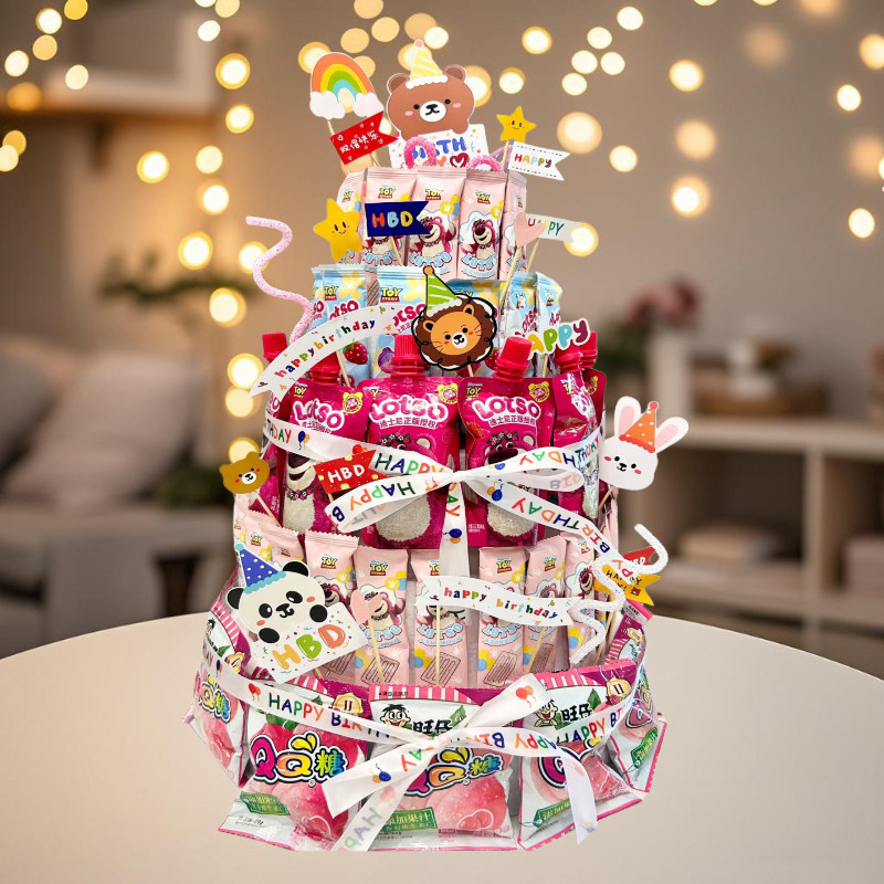 儿童零食蛋糕泡沫模型DIY材料包装饰插件生日派对布置送男孩女孩,淘宝优惠券,粉丝福利购,淘宝优惠卷