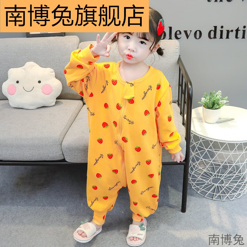 南博兔宝宝连体2020秋冬新长袖睡衣 南博兔睡衣/家居服套装