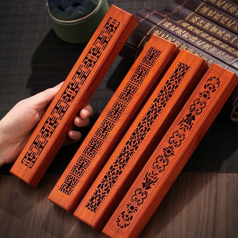 鸡翅木酸枝木卧香盒香炉家用室内香薰木质檀香炉沉香线香底座香插,淘宝优惠券,粉丝福利购,淘宝优惠卷