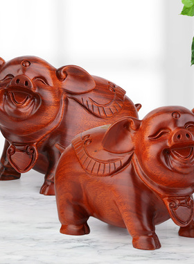 生肖猪新中式风家居客厅小摆件