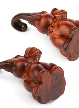 木雕办公室桌面工艺品创意摆件