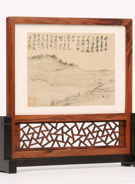 雕刻工艺品中式风隔断桌面摆件