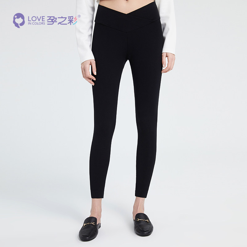 孕之彩孕妇九分春夏修身显瘦打底裤 孕之彩服饰孕妇打底裤