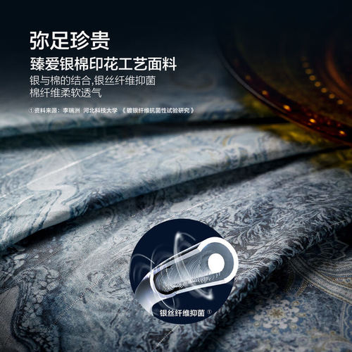 水星家纺锦奢银棉匈牙利白鹅绒冬被A类95白鹅绒被子保暖羽绒被芯 - 图2