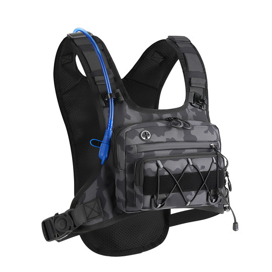 新款战术胸包多功能跑步包便携徒步骑行背包滑雪登山包路亚钓鱼包