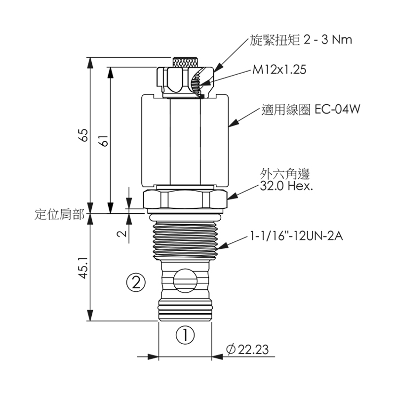 泵车风冷马达三一吊车空调电磁阀进口WINNER螺纹插装阀线圈EC04W - 图2