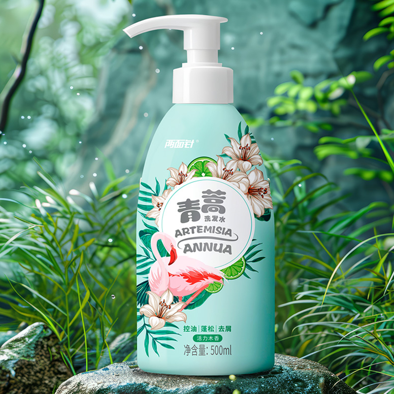 两面针青蒿洗发水养护头皮控油去屑柔顺发丝植物精粹洗发水500ml