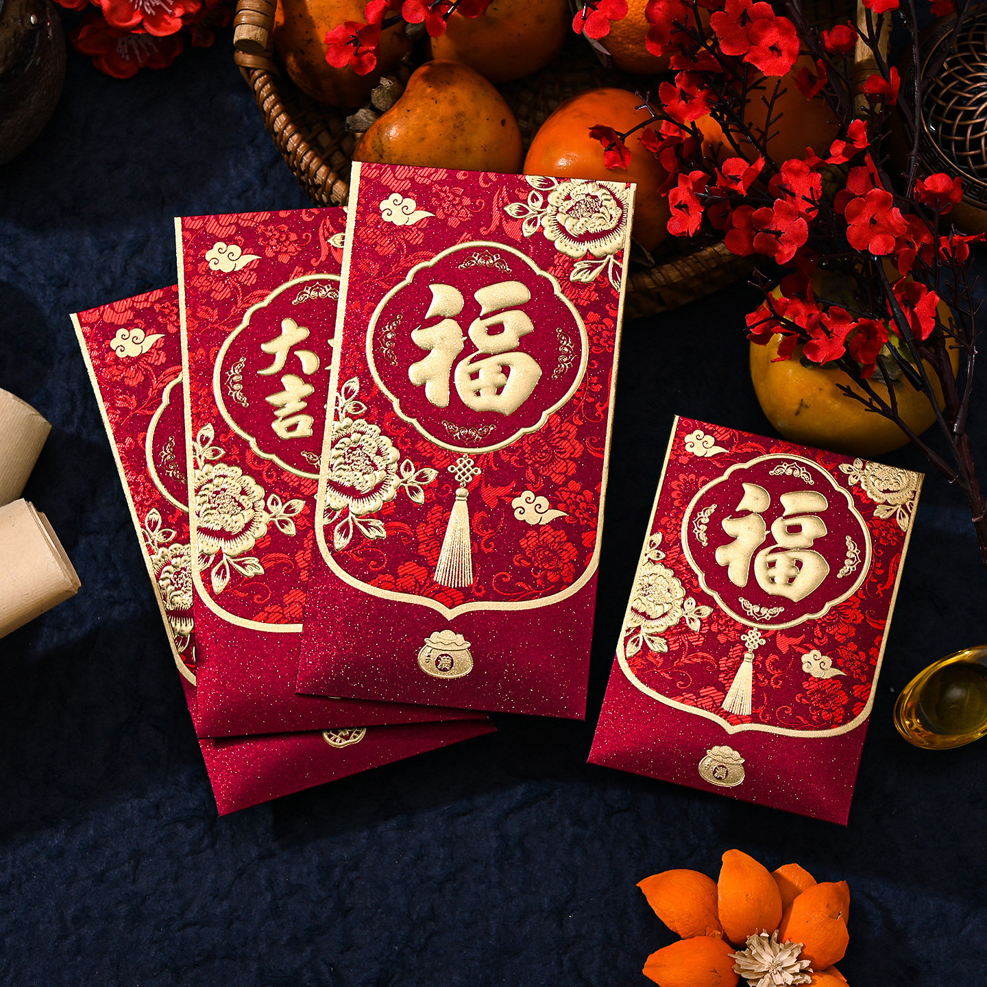 新年红包2026新款创意马年春节简约利是封高级烫金中式红包袋定制,淘宝优惠券,粉丝福利购,淘宝优惠卷