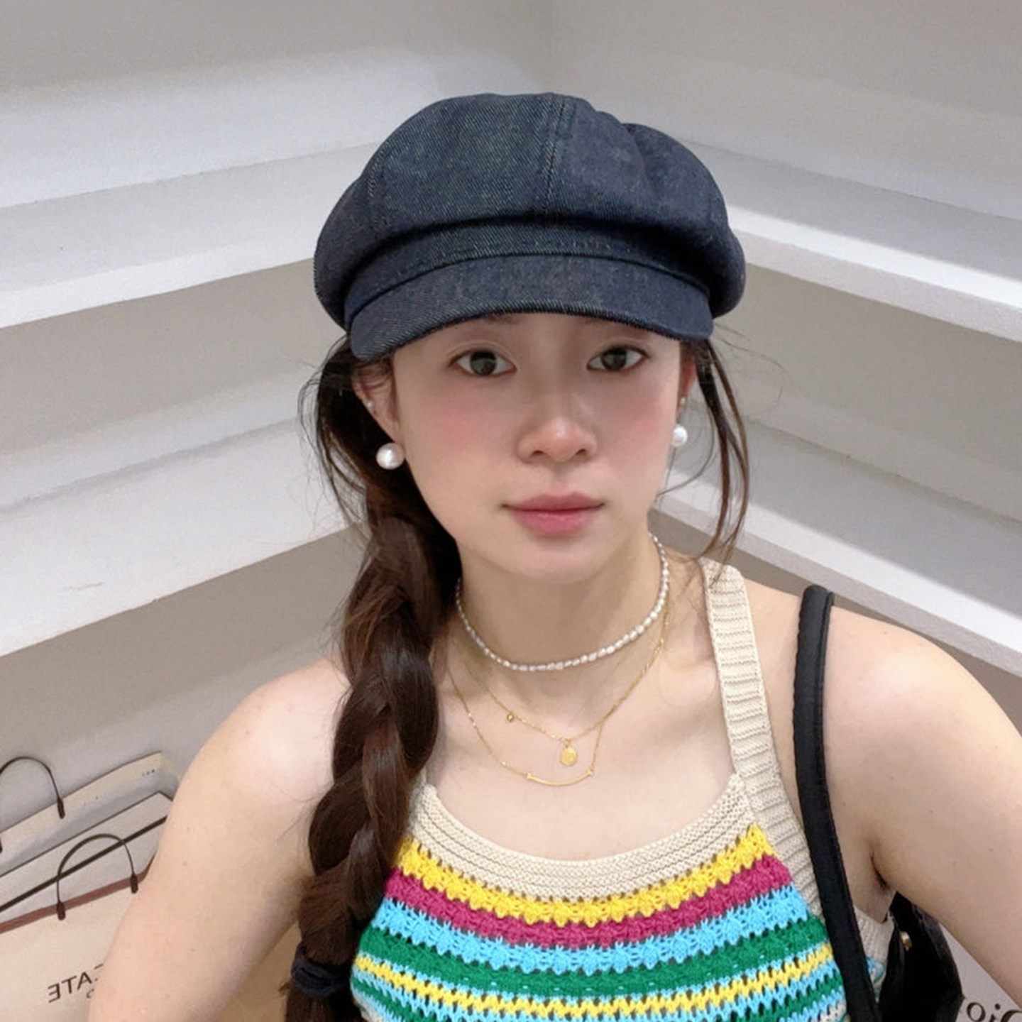 韩货复古牛仔八角帽女四季百搭显脸小报童鸭舌帽休闲气质画家帽子,淘宝优惠券,粉丝福利购,淘宝优惠卷