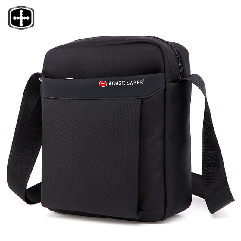 瑞士军刀单肩包男帆布包男士包包 格伦雅服饰男士包袋