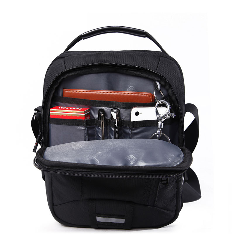 瑞士军刀单肩包帆布小背包男士包包 格伦雅服饰男士包袋