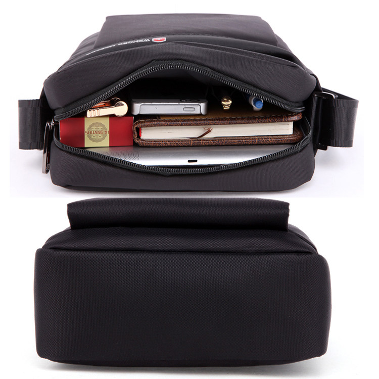 瑞士军刀单肩包男帆布包男士包包 格伦雅服饰男士包袋