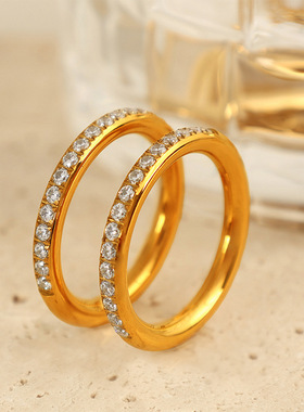 古法三生三中古国潮戒指情侣对戒新款指环精致时尚单品女神